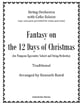 Fantasy on the 12 Days of Christmas for Pompous Egocentric Soloist and String Orchestra Orchestra sheet music cover